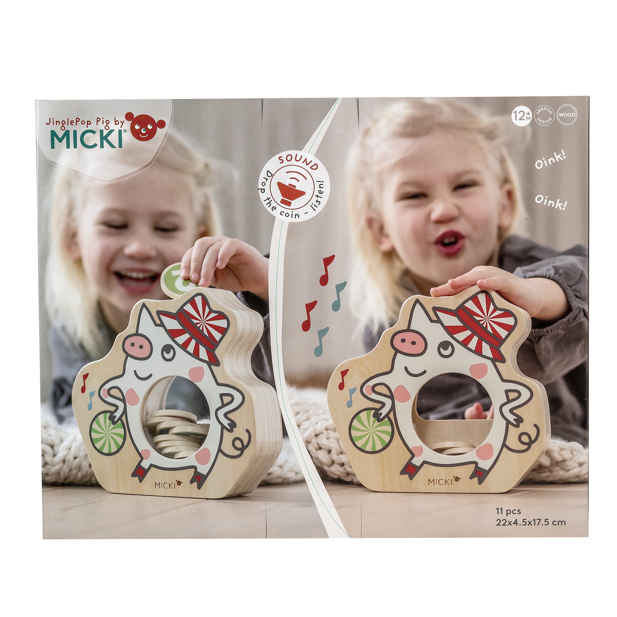 Micki Jinglepop Pig aktivitetsleksak