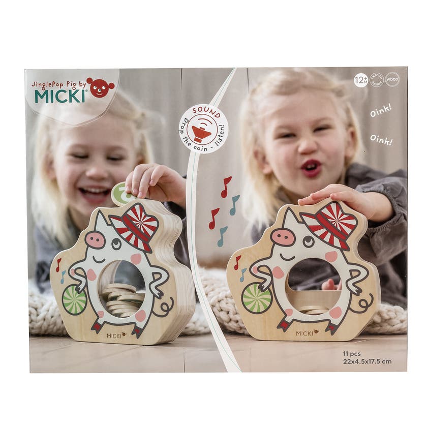 Micki Jinglepop Pig aktivitetsleksak