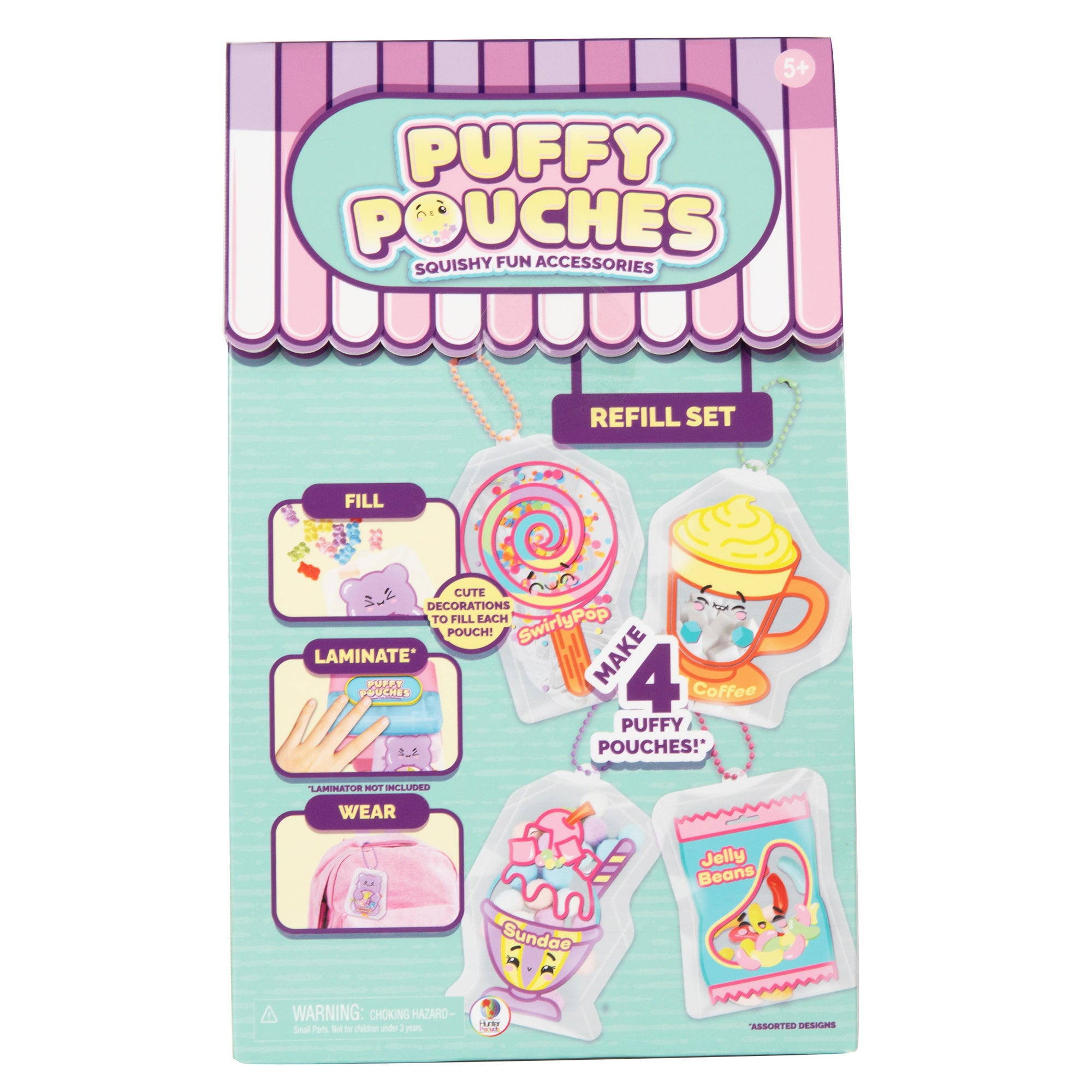 Puffy Pouches refillkit – gör 4 klämvänliga squishys