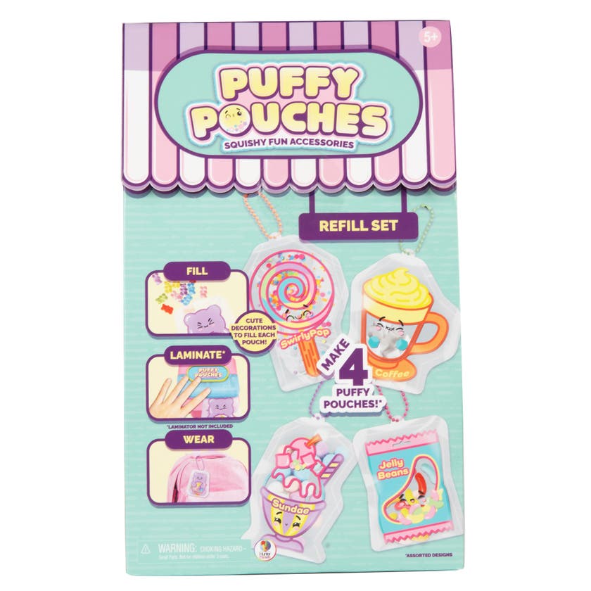 Puffy Pouches refillkit – gör 4 klämvänliga squishys