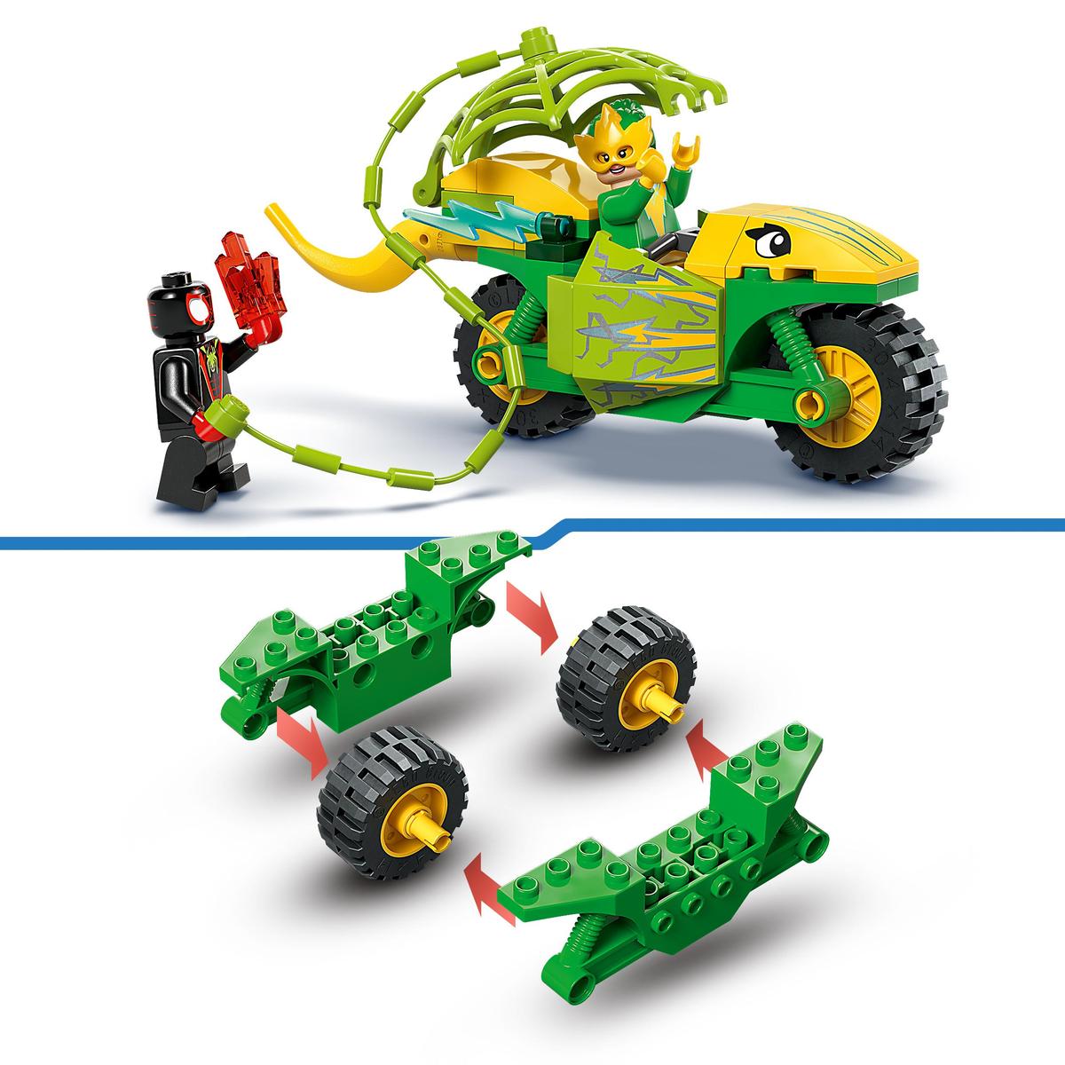 LEGO Spidey 11198, Spins och Electros jakt med dinosauriefordon