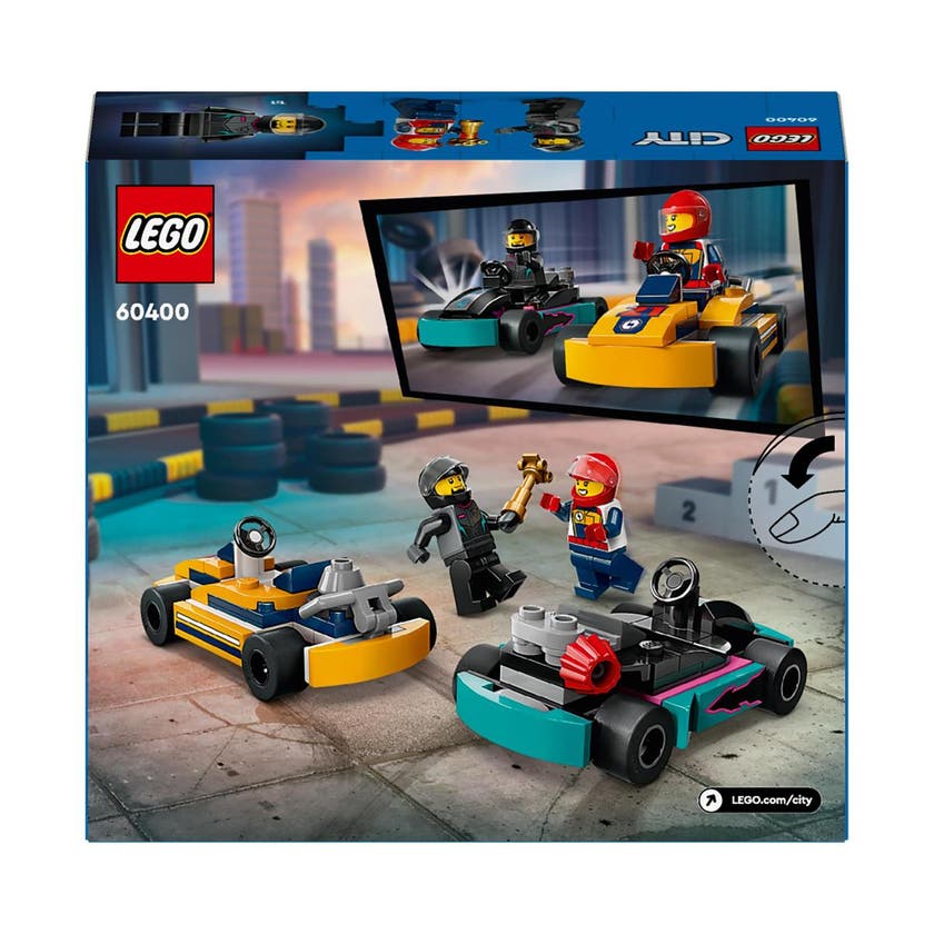 LEGO City 60400, Gokarter och racerförare