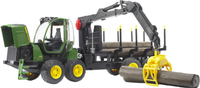 Bruder John Deere 1210E Skotare med timmerstockar