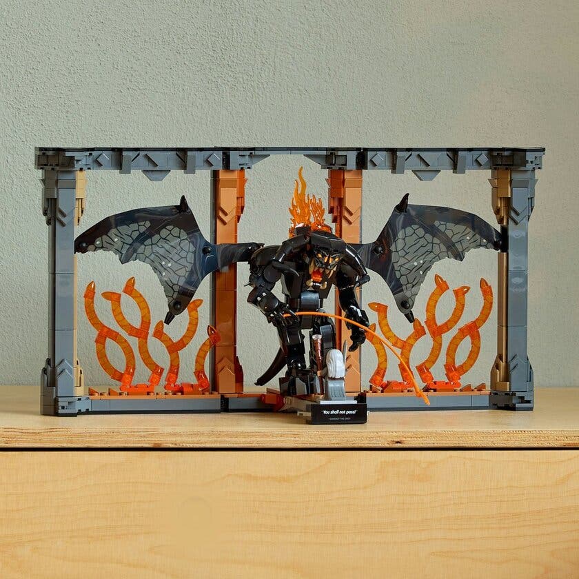 LEGO Icons 10367, Sagan om ringen: bokstöd med Balrog