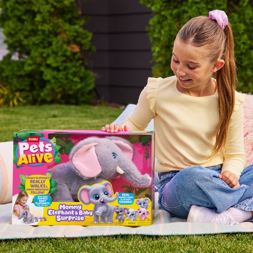 Pets Alive - Mommy & Baby Surprise Mommy Elephant