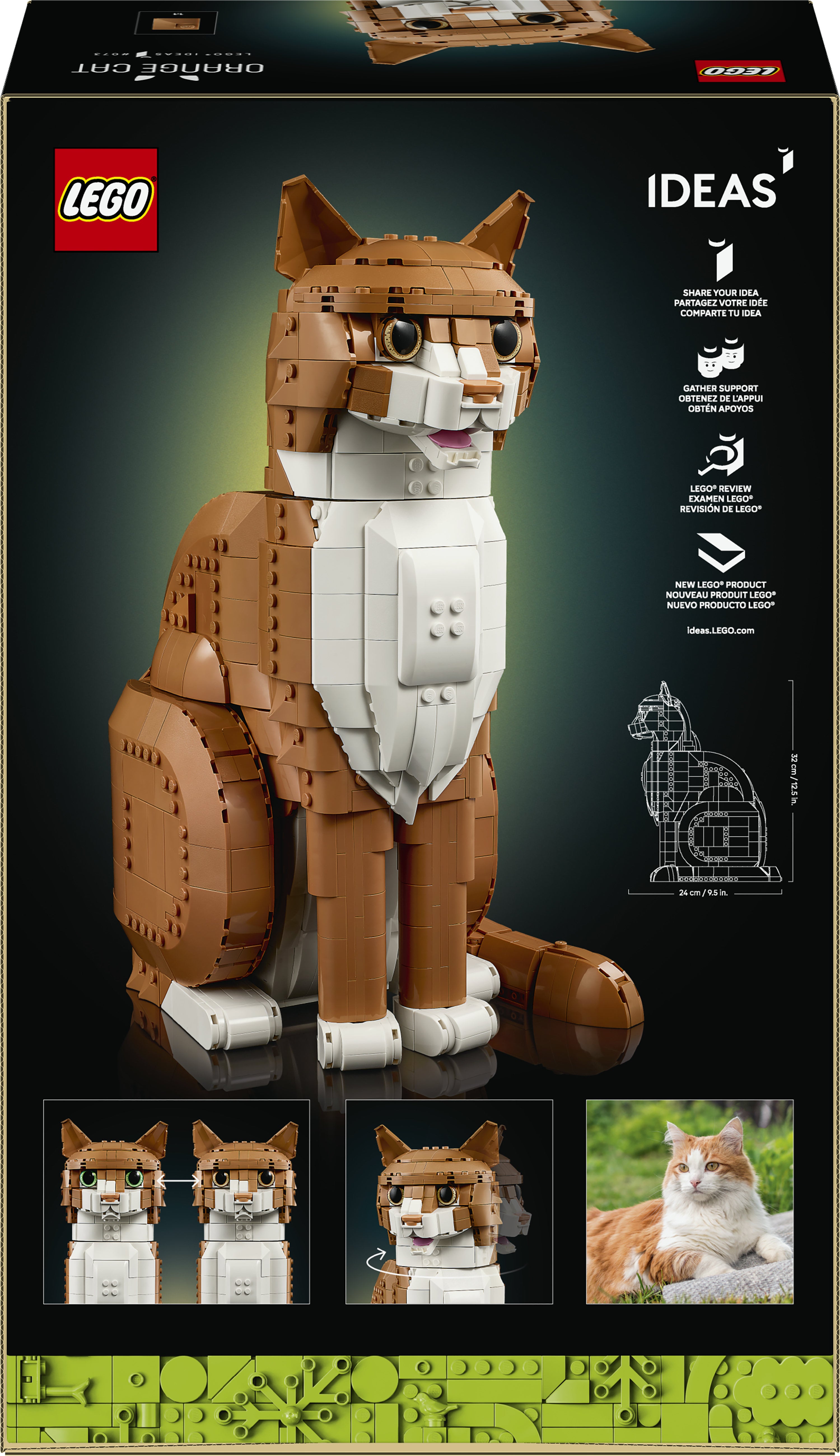 LEGO® Ideas Orange katt, Byggset med djurfigur 21376