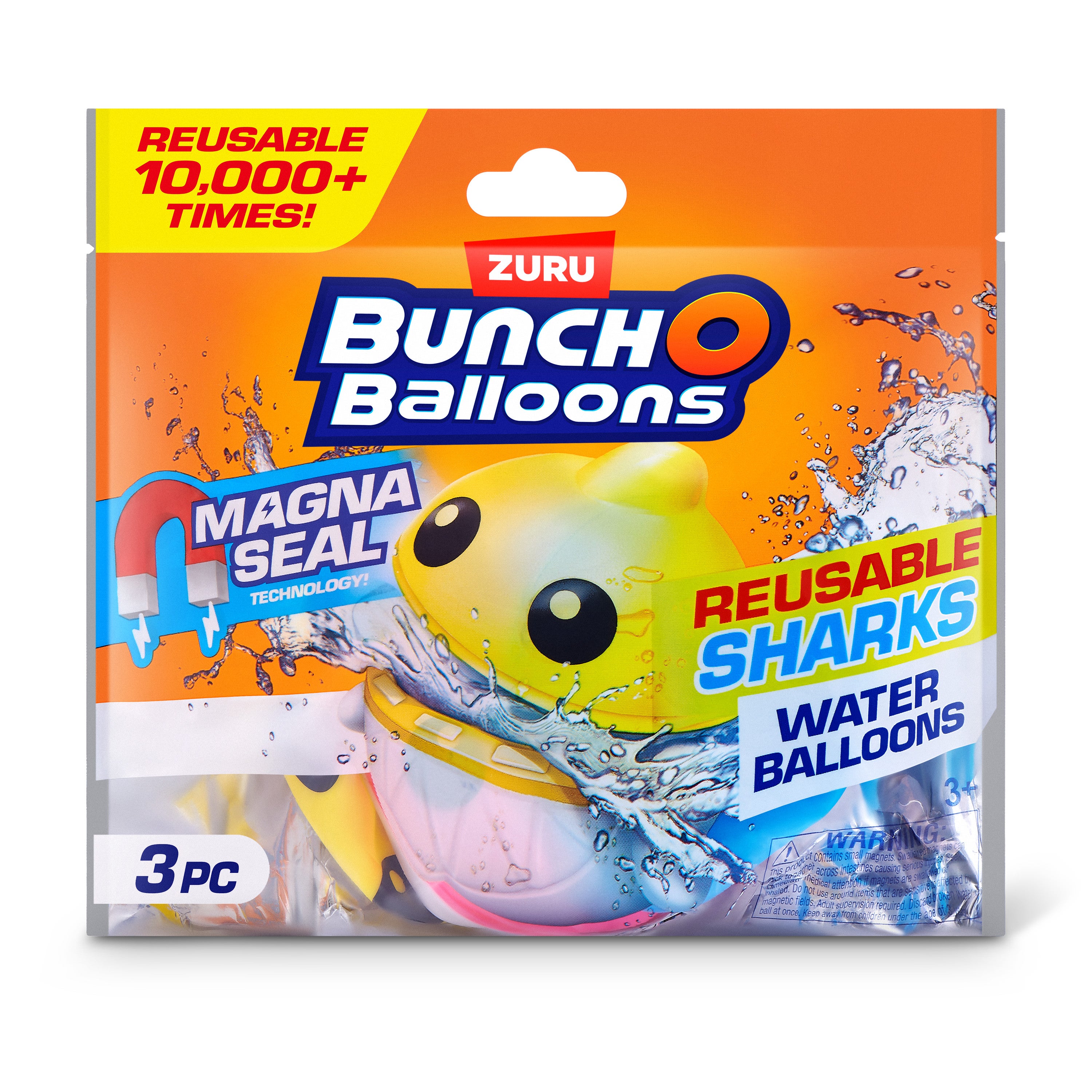Bunch O Balloons - Reusable S1 Shark,3PK