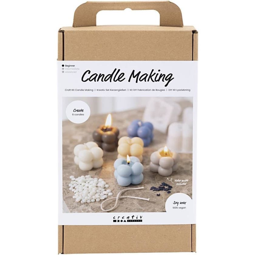 Diy Kit Ljusstöpning , Beige, Cream, Ljusblå, Soja