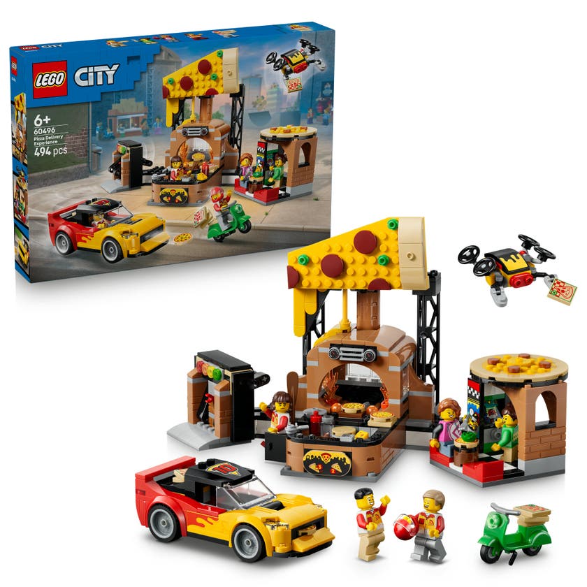 LEGO® City Pizzahemkörning med fordon – 60496