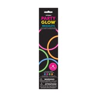 Halloween, Glow-In-The-Dark Bracelets 4 Pcs/Box