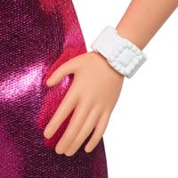 Barbie Fashionista Doll Pink Dress Heart Cutout