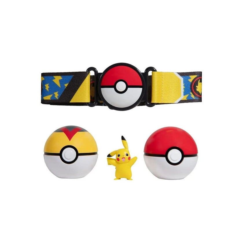Pokemon, Clip 'N' Go Poke Ball Belt Set Pikachu