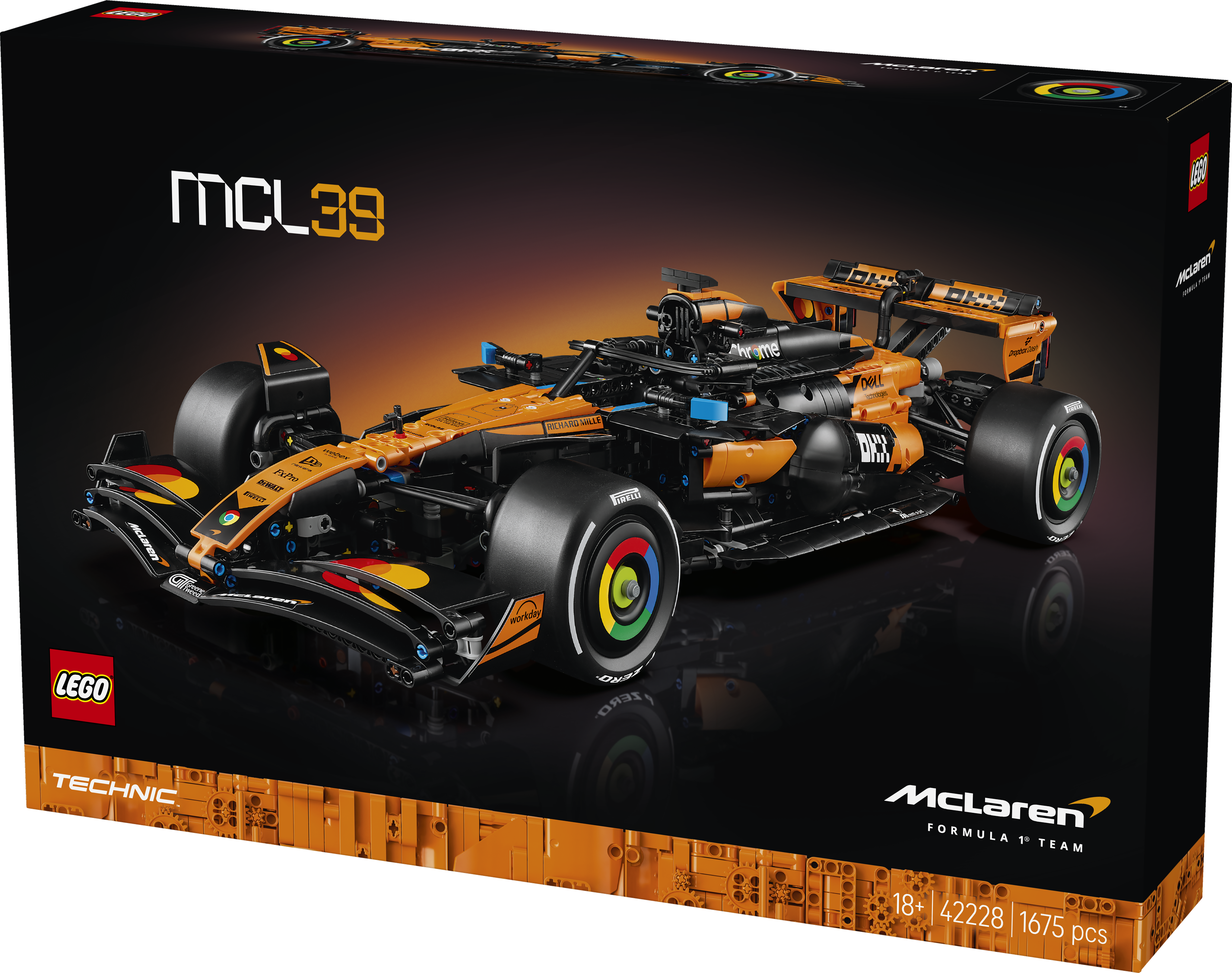 LEGO® Technic McLaren MCL39 F1® bil Byggset och present 42228