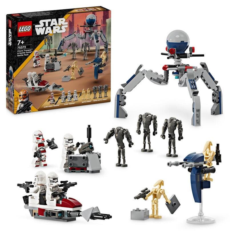 LEGO Star Wars 75372, Clone Trooper™ & Battle Droid™ Battle Pack