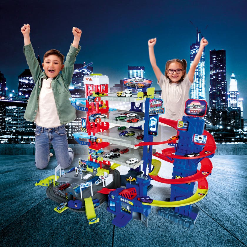 Majorette Majorette Super Chase Center Med 5 Bilar