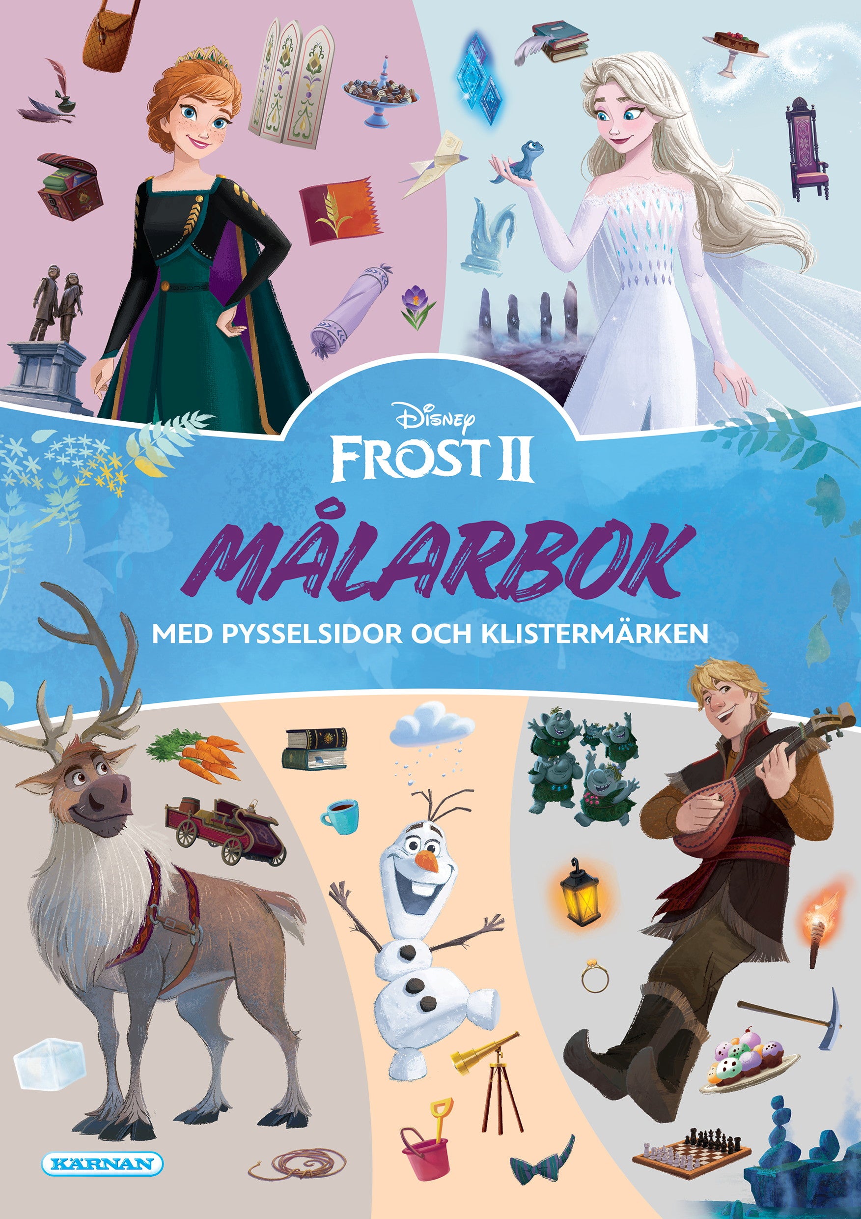 Målarbok Disney Frost med klistermärken