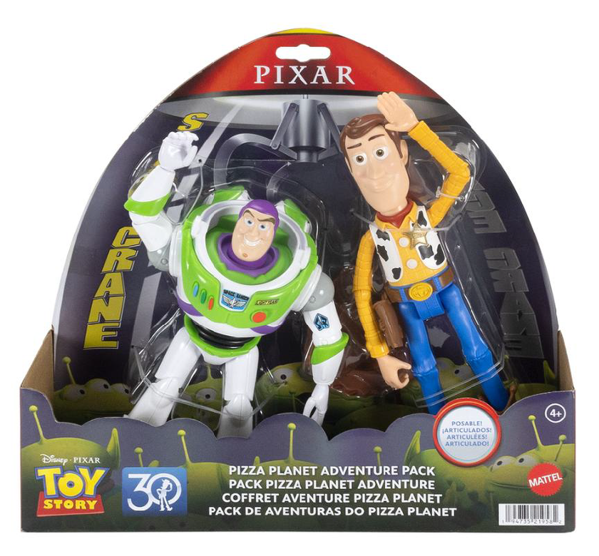 Toy Story Woody och Buzz Pizza Planet äventyr - 2-pack