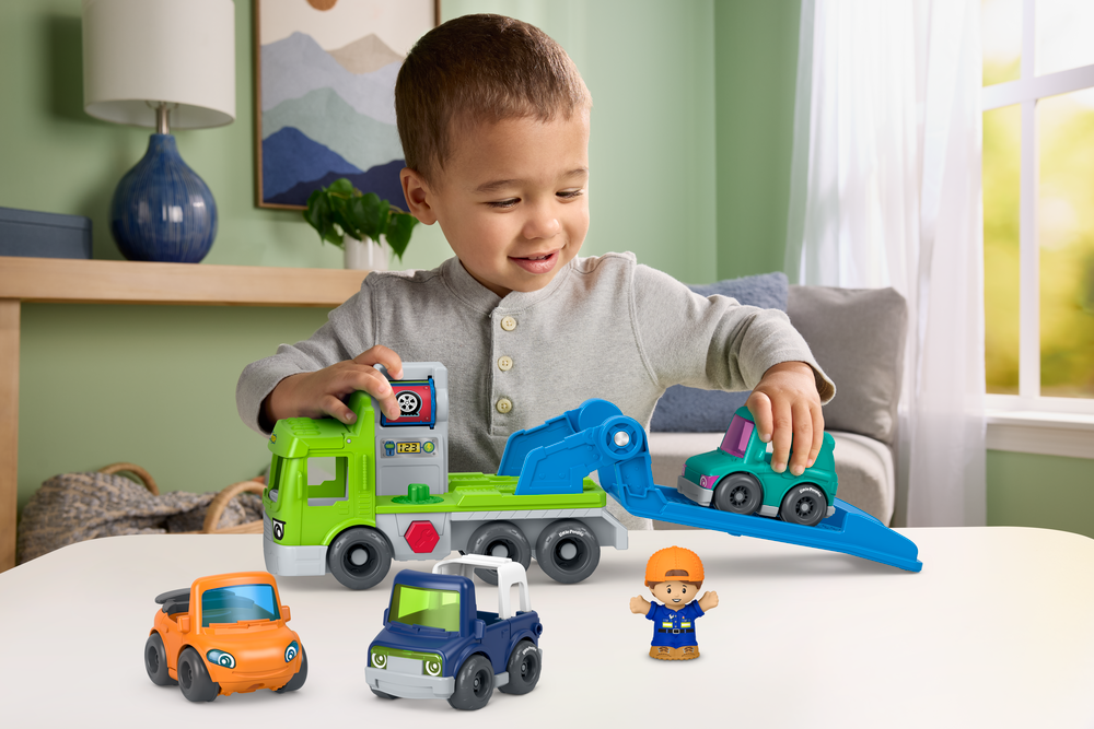 Fisher-Price Little People Lasta och rulla iväg-långtradare