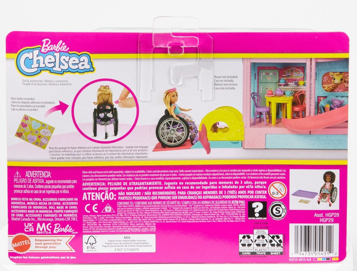 Barbie Chelsea med rullstol