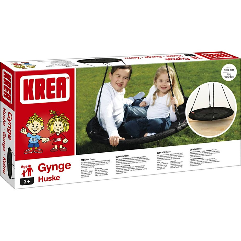 KREA Gunga Svart, D100 CM
