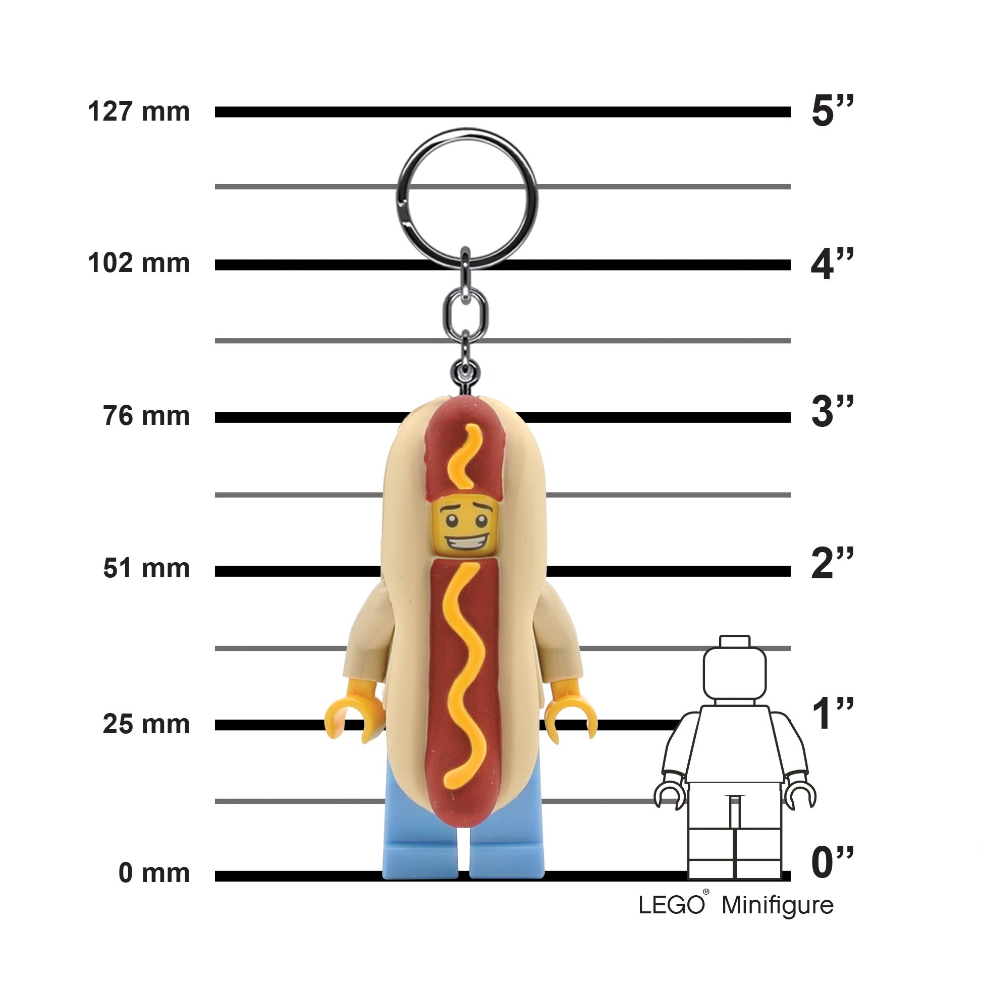 HOT DOG MAN Key Light: key chain with LED light