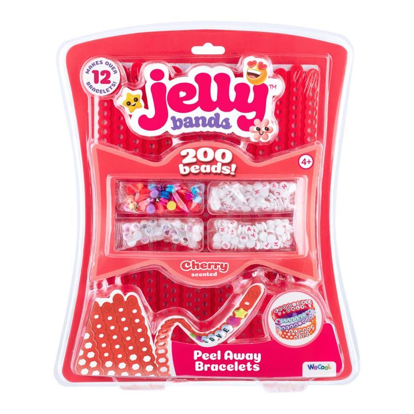 JELLY BANDS Armband – blå hallon, tuggummi eller körsbär