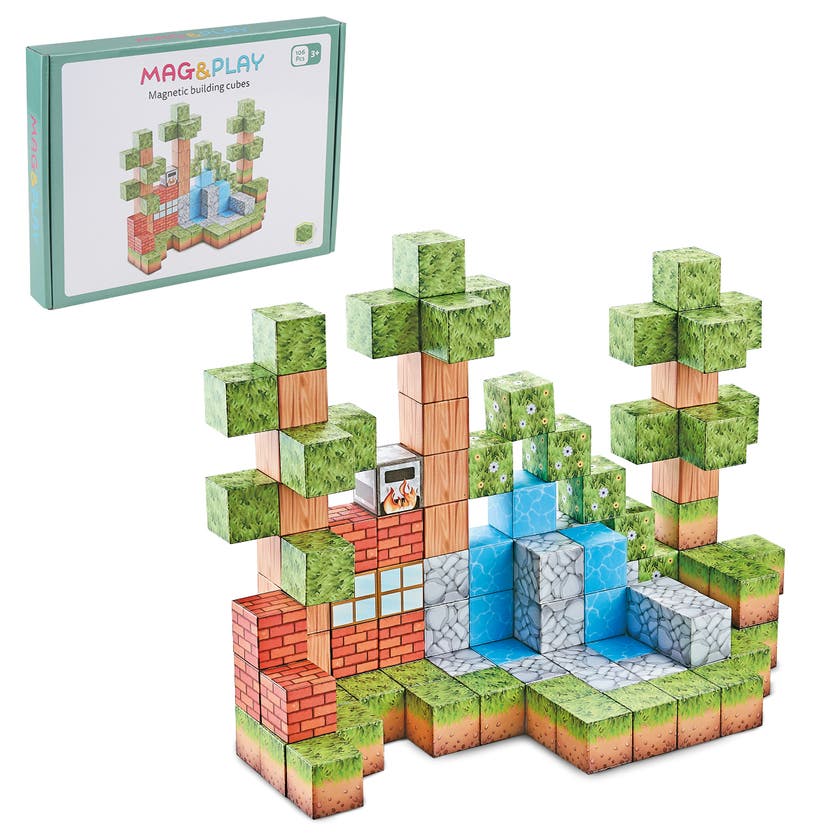 Mag&Play - Building cubes 2 cm 106 st