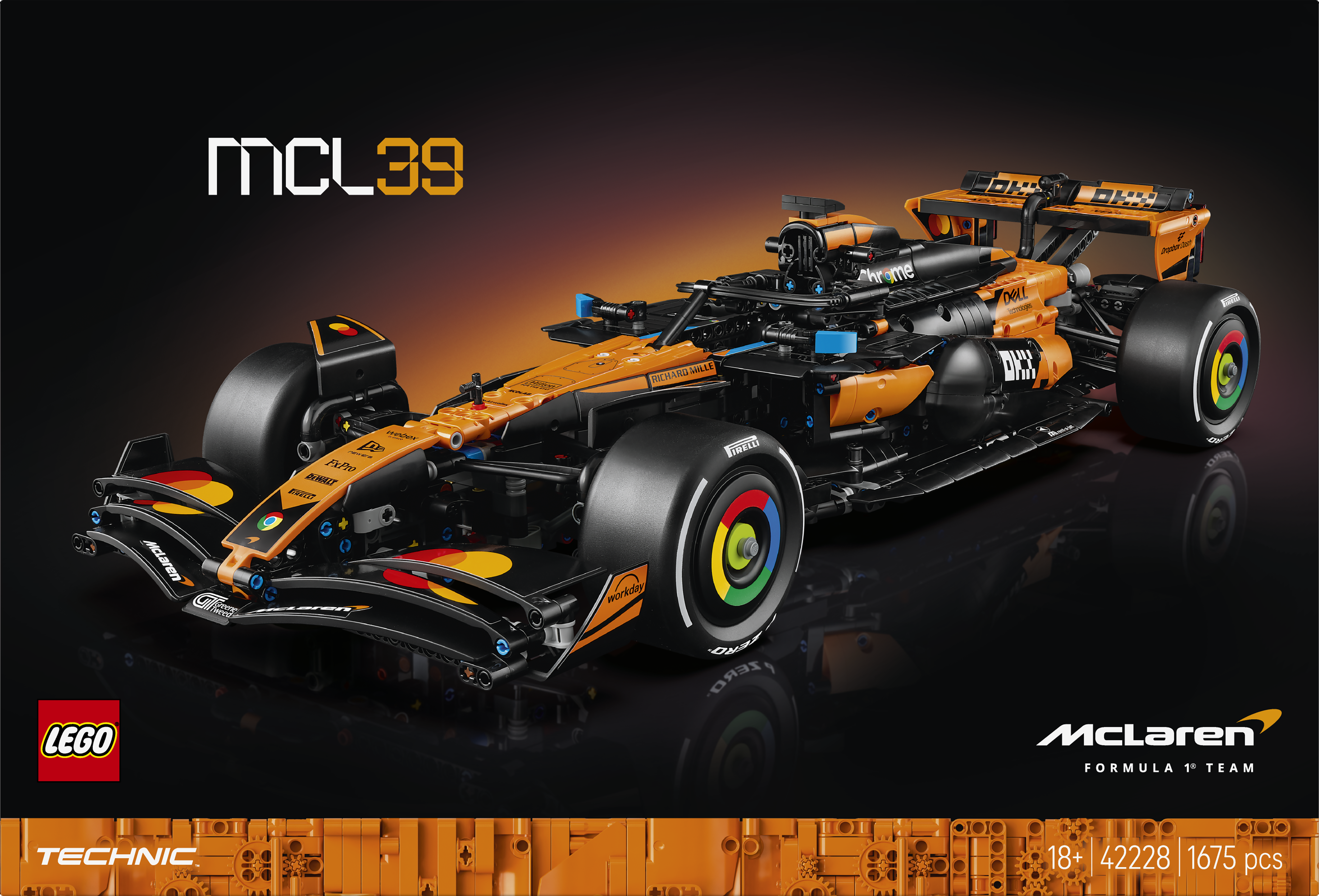 LEGO® Technic McLaren MCL39 F1® bil Byggset och present 42228
