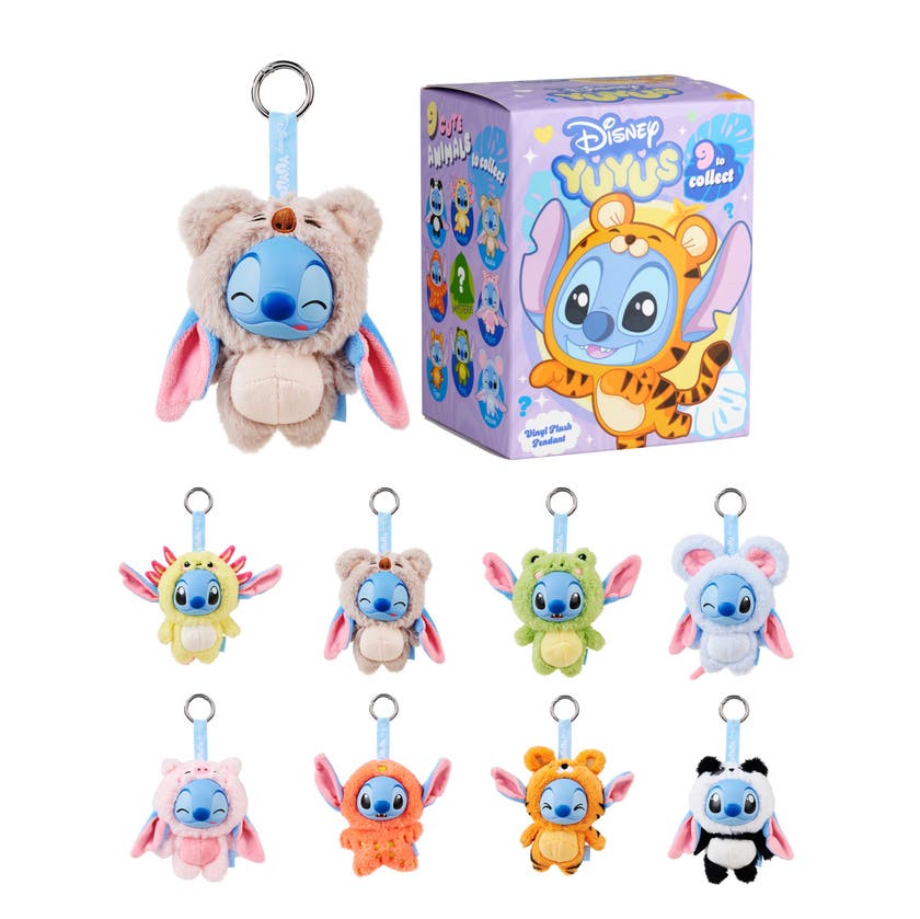 Disney YuYus Stitch Mystery Plush nyckelring 12 cm