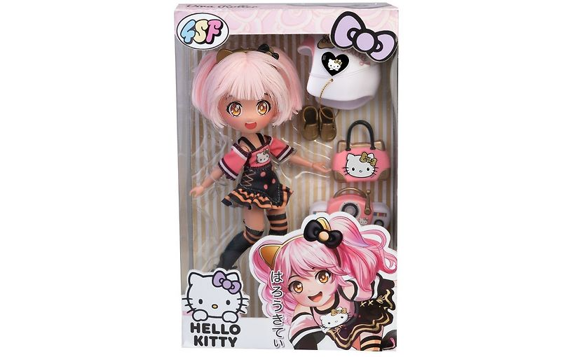 Hello Kitty Golden Diva Roller Docka