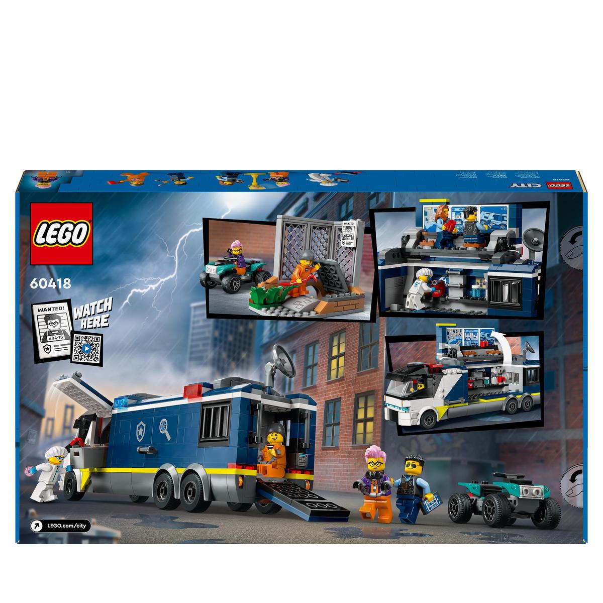 LEGO City 60418, Polisens mobila laboratoriebil