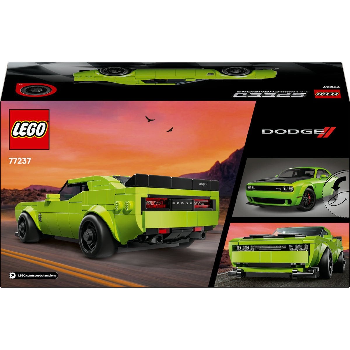 LEGO Speed Champions 77237, Dodge Challenger SRT Hellcat sportbil