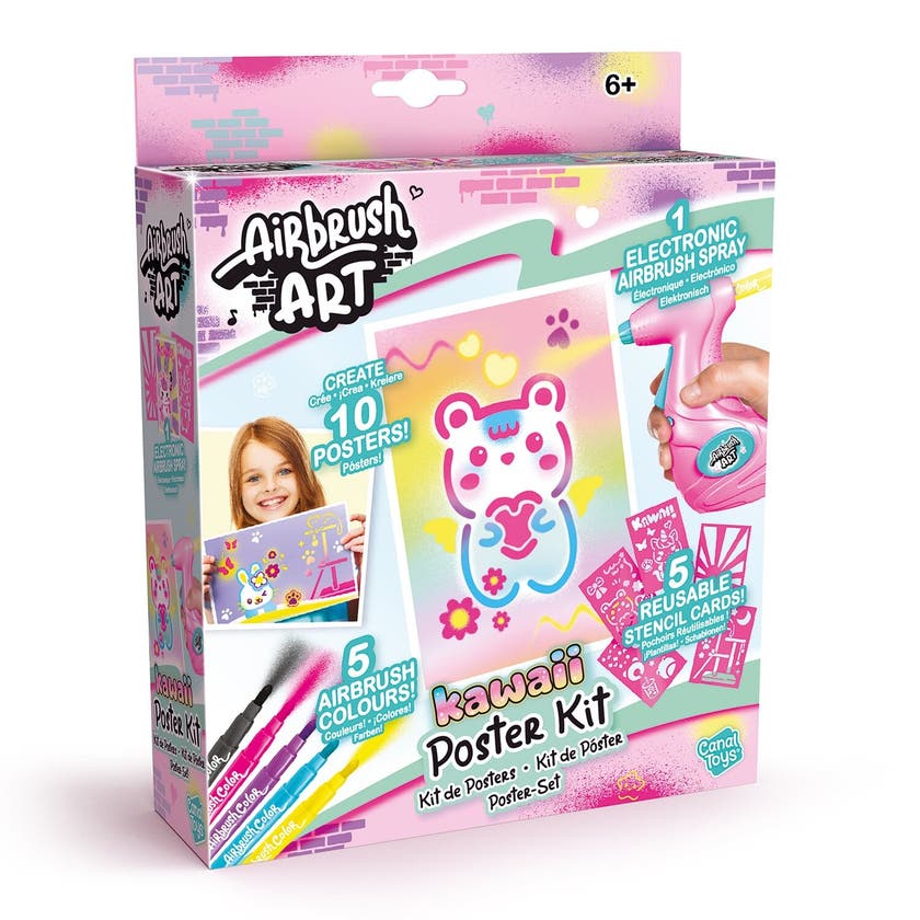 AIRBRUSH ART Art Mini Poster Kit – Kawaii-tema
