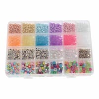 Pärlkit pastell smiley & tärning