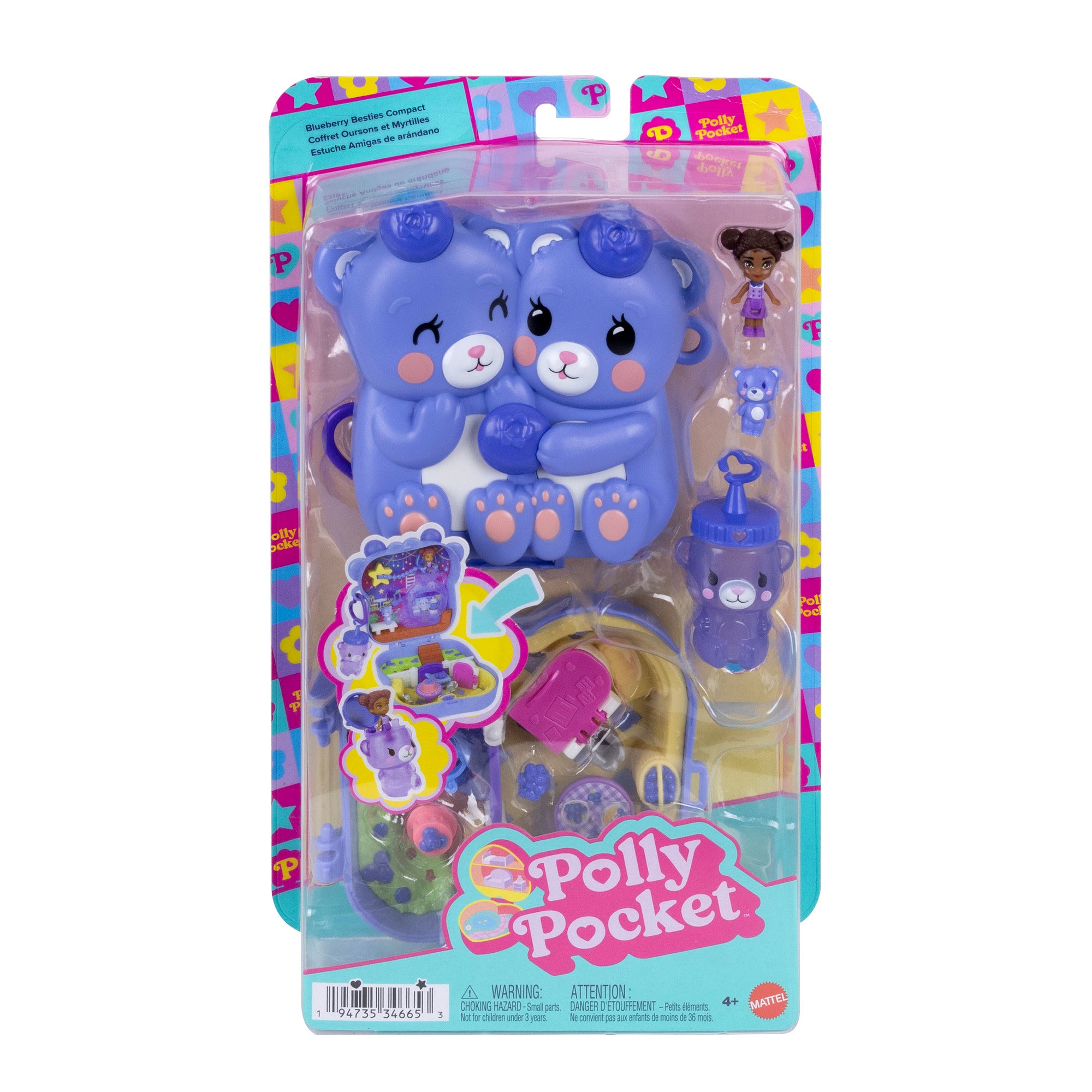 Polly Pocket Blue-Beary Besties Compact