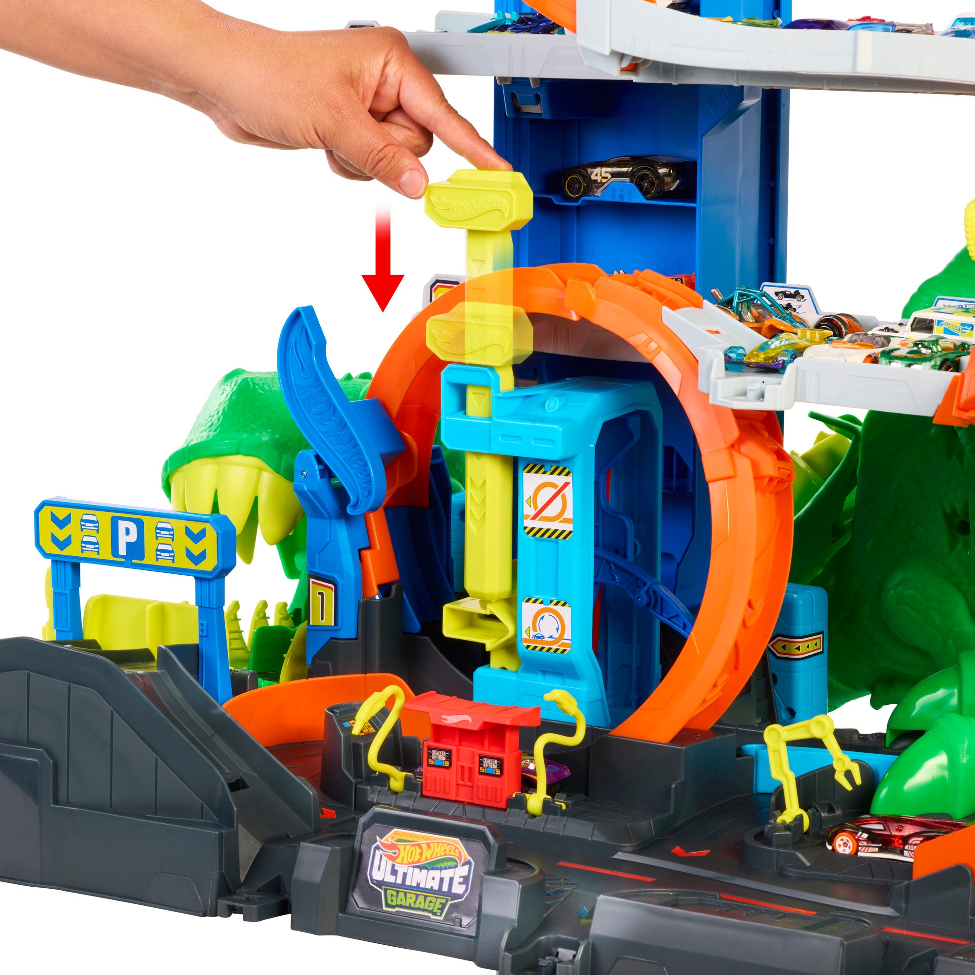 Hot Wheels City Ultimate T-Rex Garage