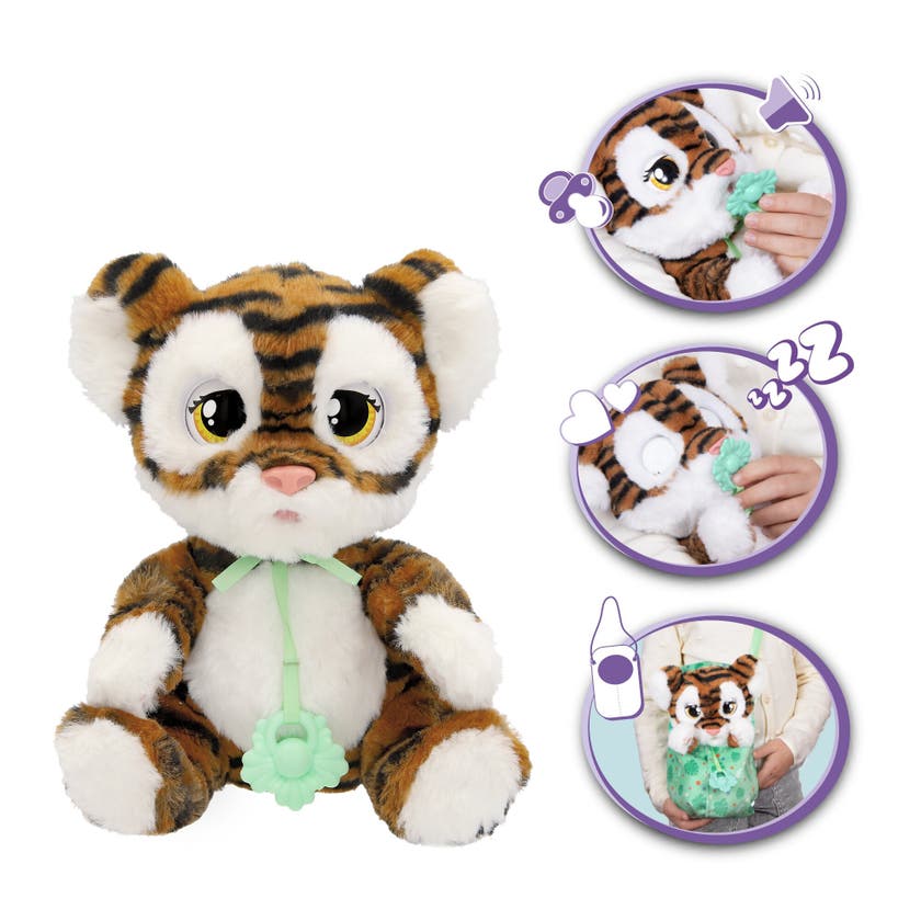 Baby Paws Tiger med snuttefilt och napp
