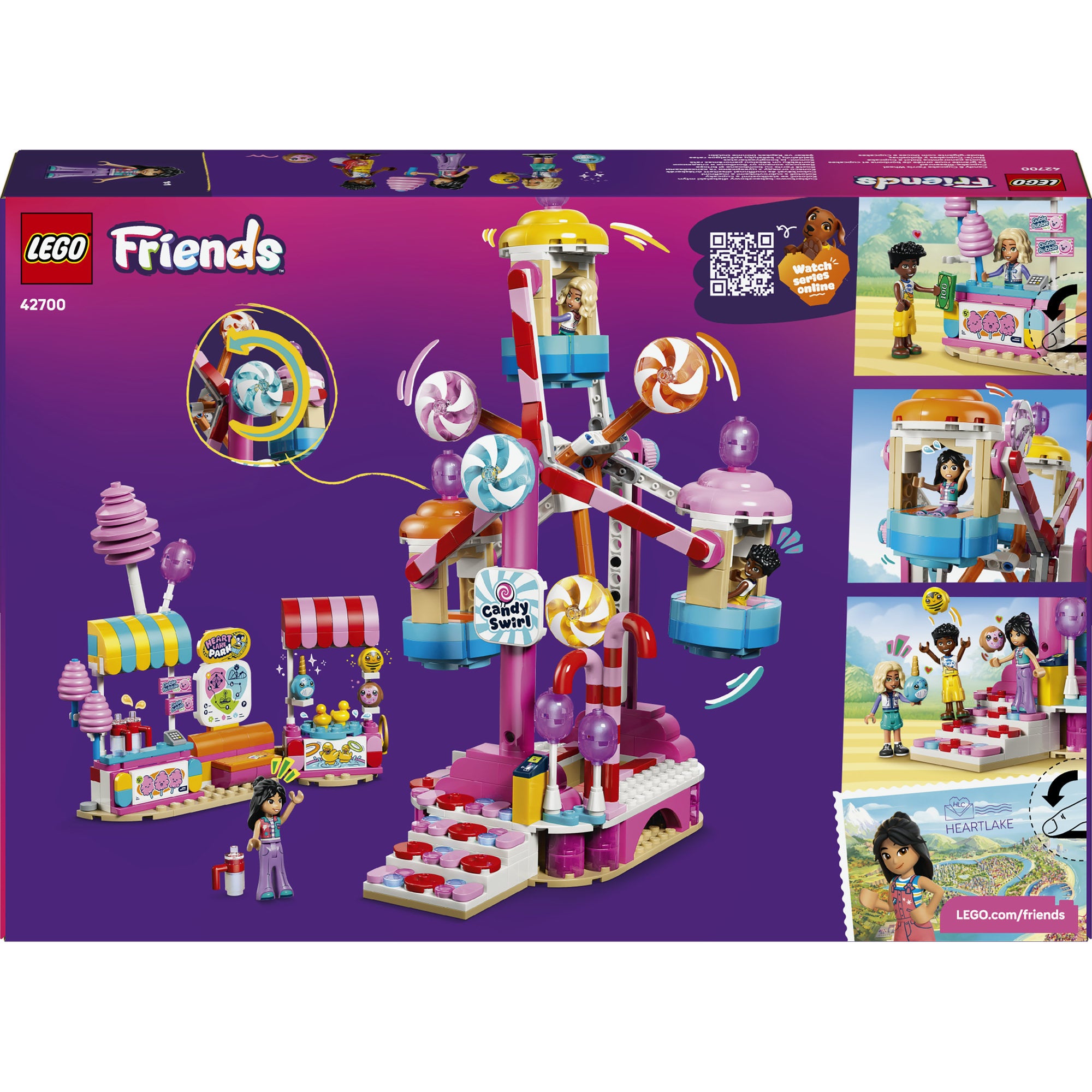 LEGO® Friends Pariserhjul med godis- och cupcaketema 42700