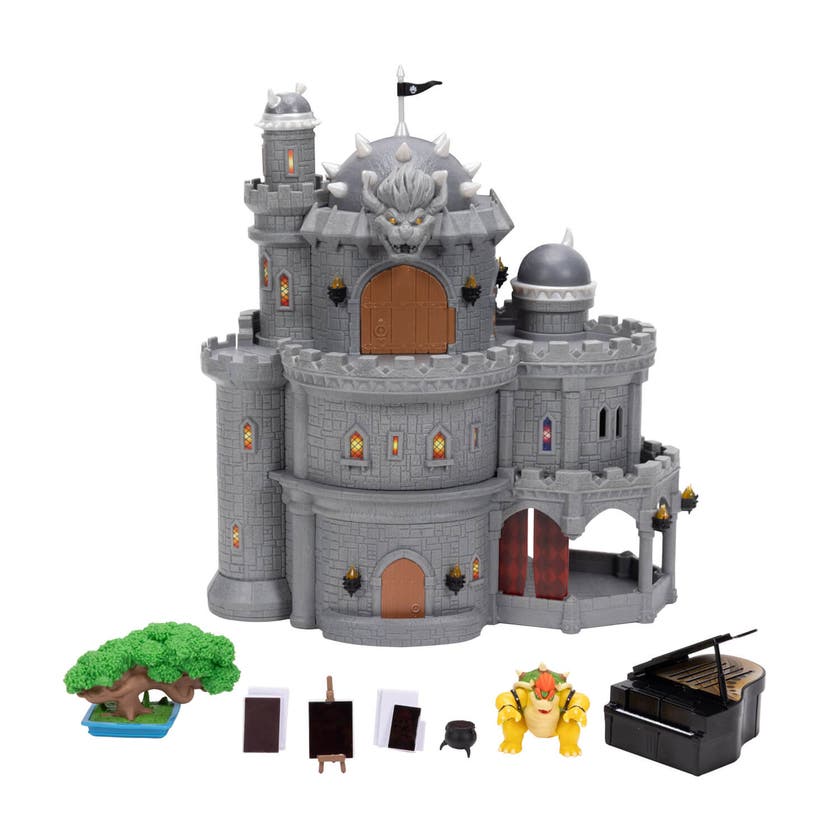 Super Mario 2 Movie 1.5in Playset Deluxe Bowsers Castle