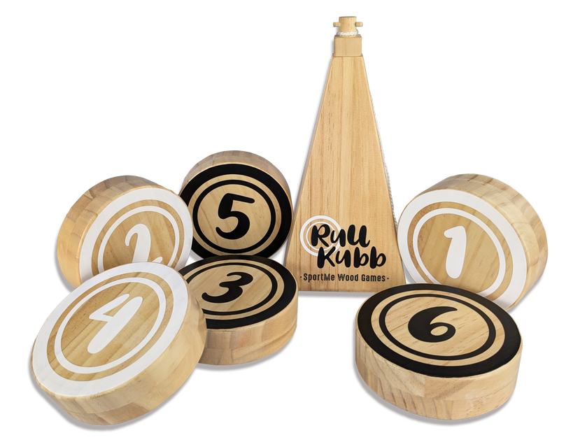 Rullkubb – Trädgårdsspel för 2+ spelare från 3 år