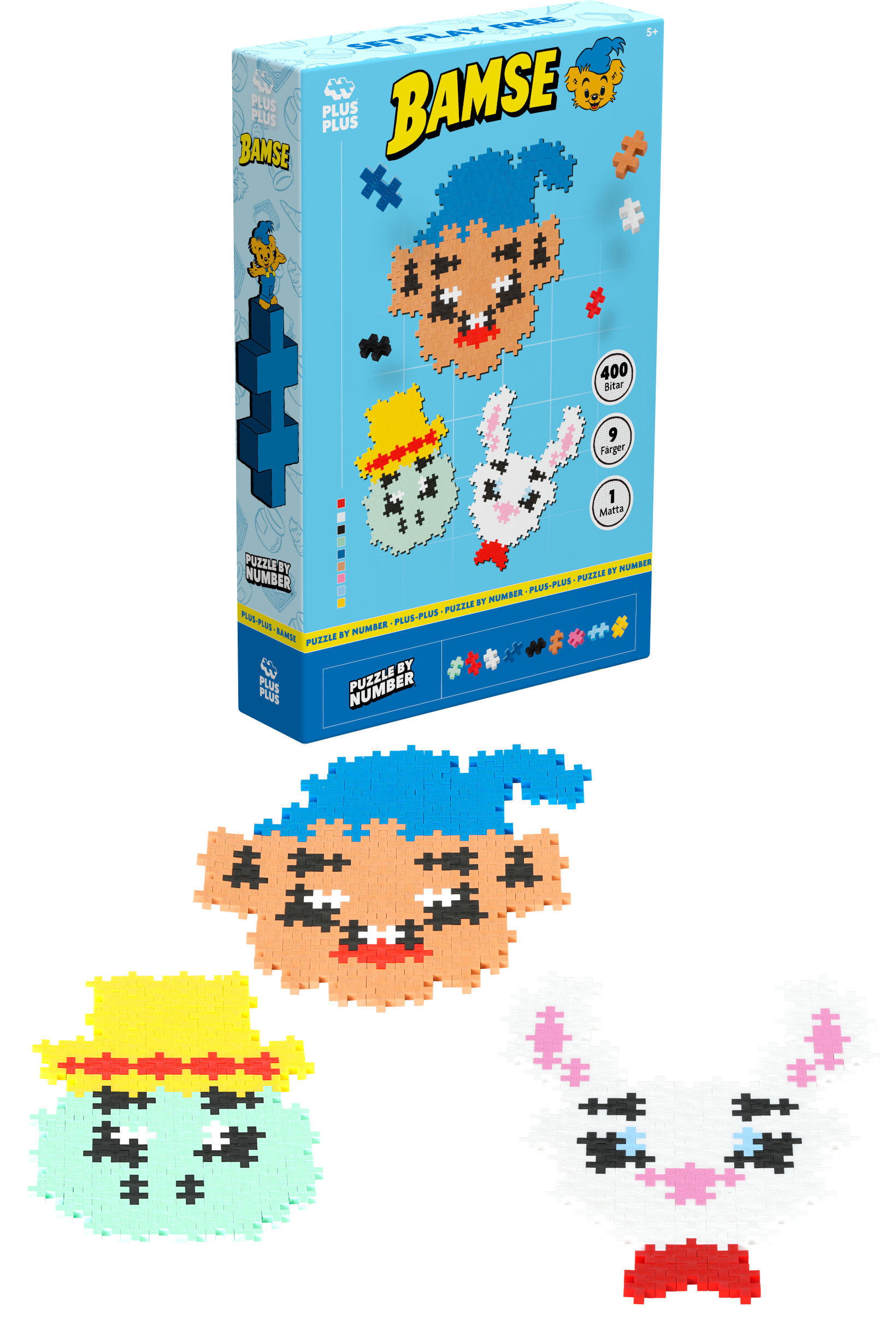 Plus-Plus Bamse, Skalman & Lille Skutt 400 stk