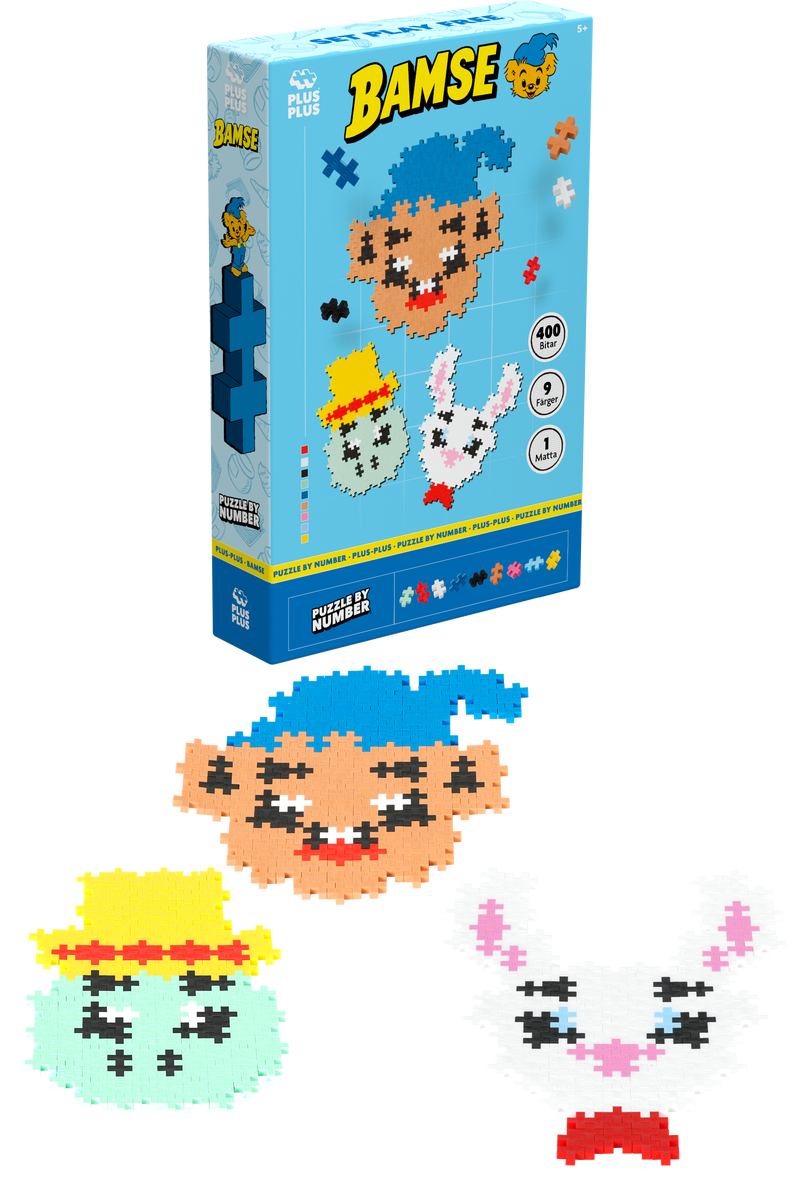 Plus-Plus Bamse, Skalman & Lille Skutt 400 stk