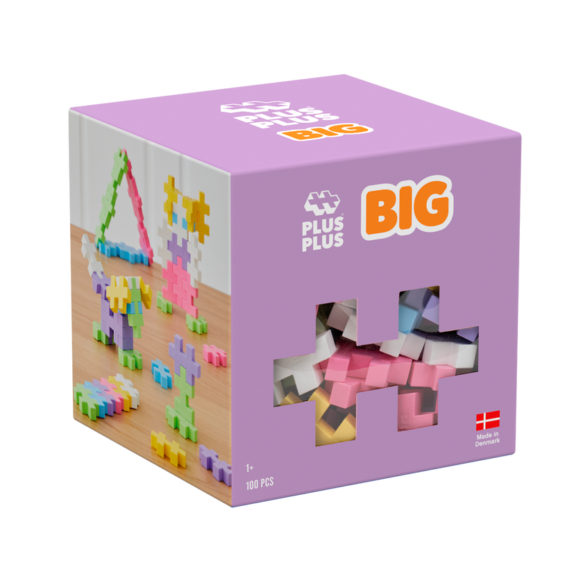 Plus-Plus BIG Pastel Mix / 100 pcs