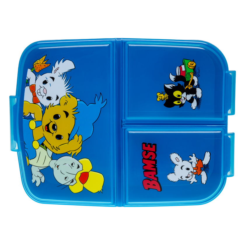 BAMSE, Lunchlåda med flera fack, 18x13 cm