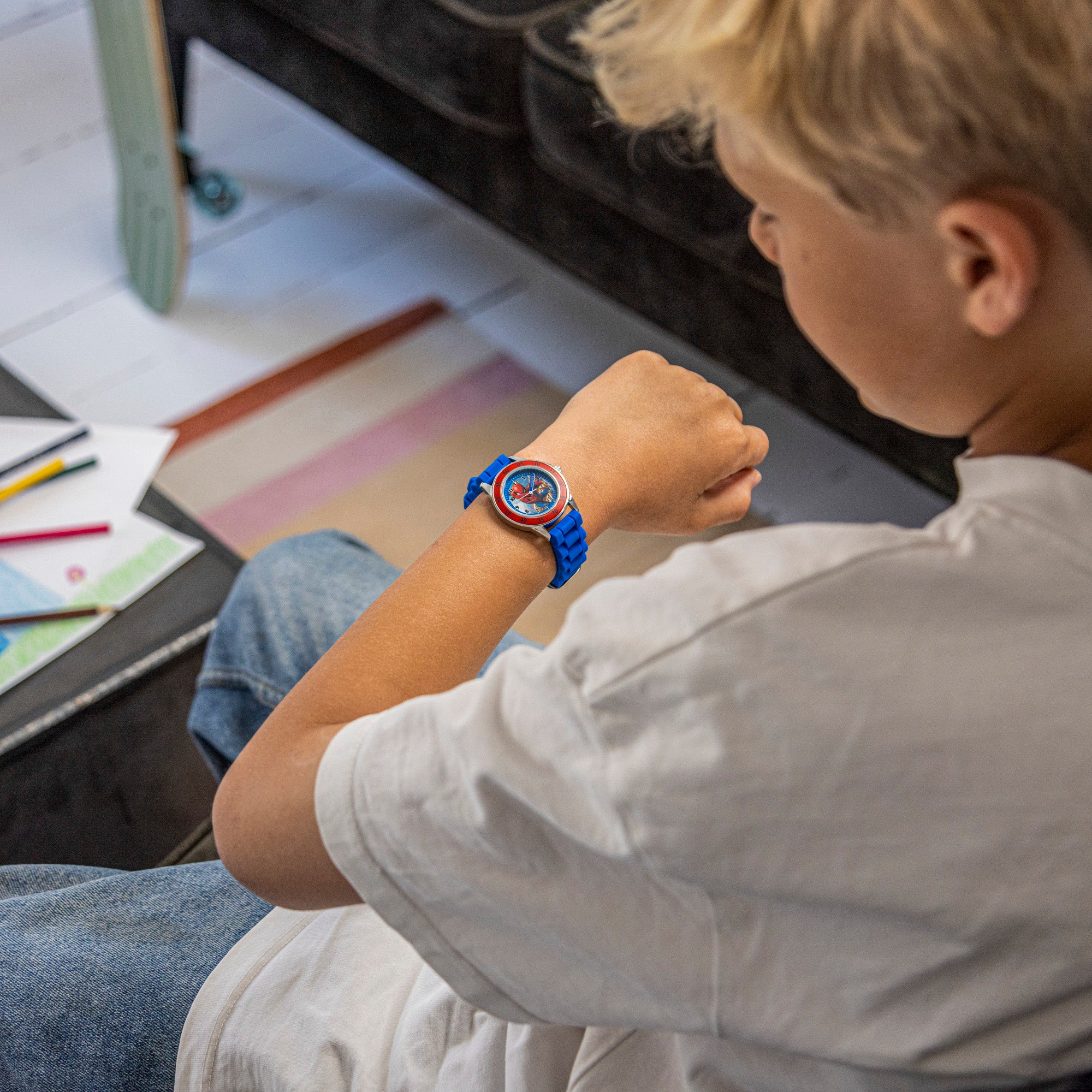 Accutime Time Teacher Watch Spiderman