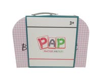 PAP, Blommig Teservis För 4 med Bricka, Metall