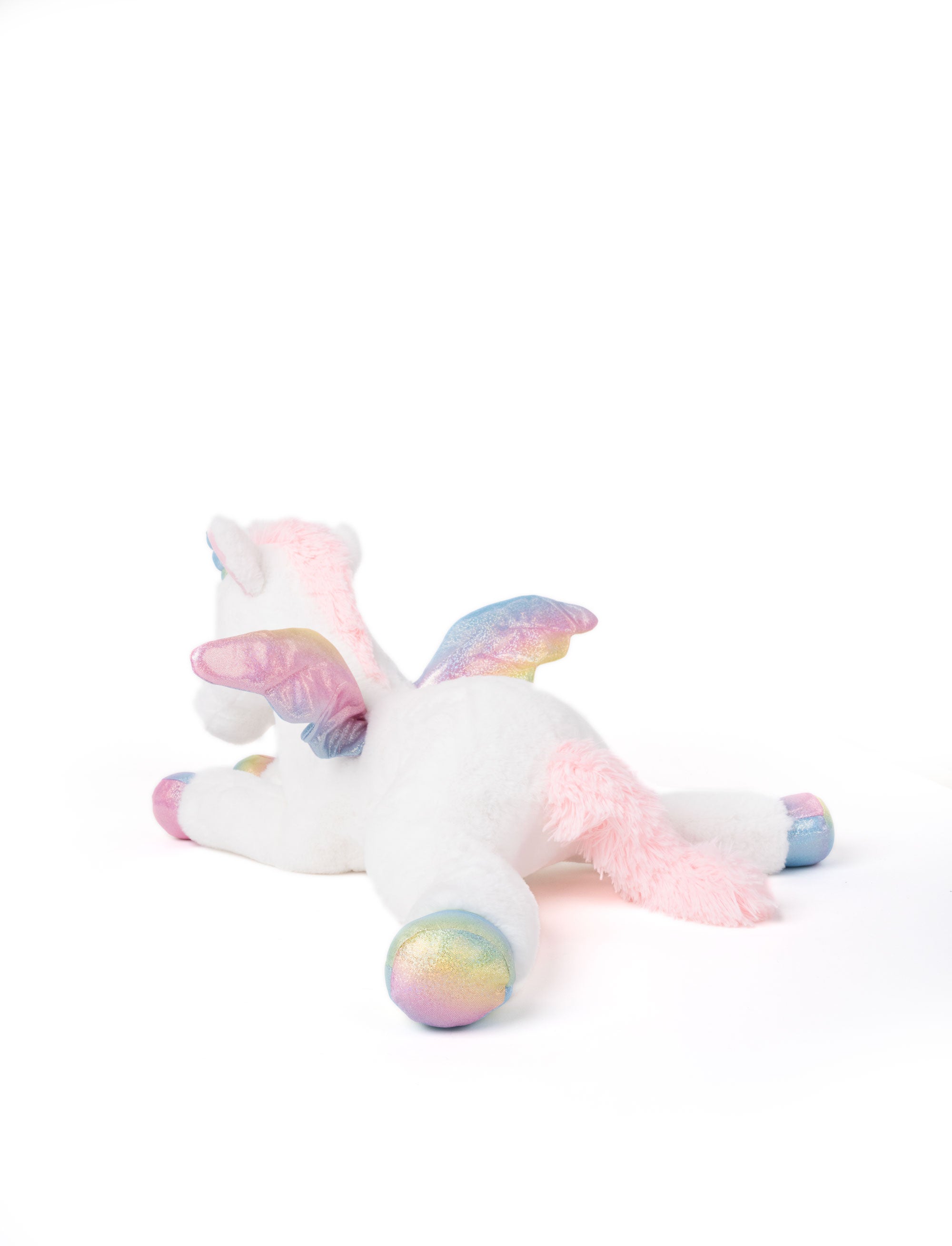Teddykompaniet - Liggande Enhörning, Regnbågsfärgad