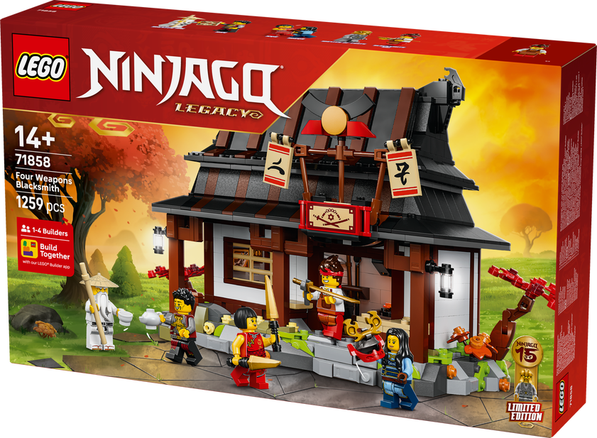 LEGO® NINJAGO® 15-årsjubileum – De fyra vapnens smedja 71858