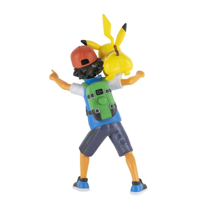 Pokémon Ash och Pikachu Battle Feature Figurer