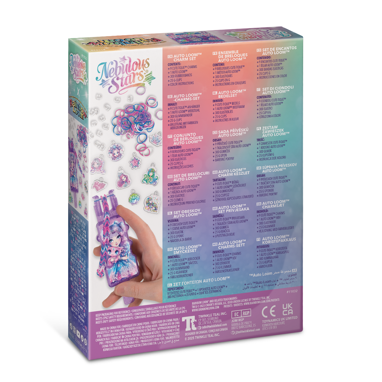 Nebulous Stars Rainbow Loom Charmset